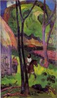 Gauguin, Paul - Cavalier Devant la Case
